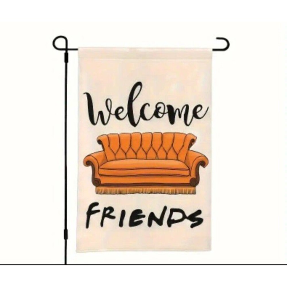 Brand New Welcome Friends Garden Flag